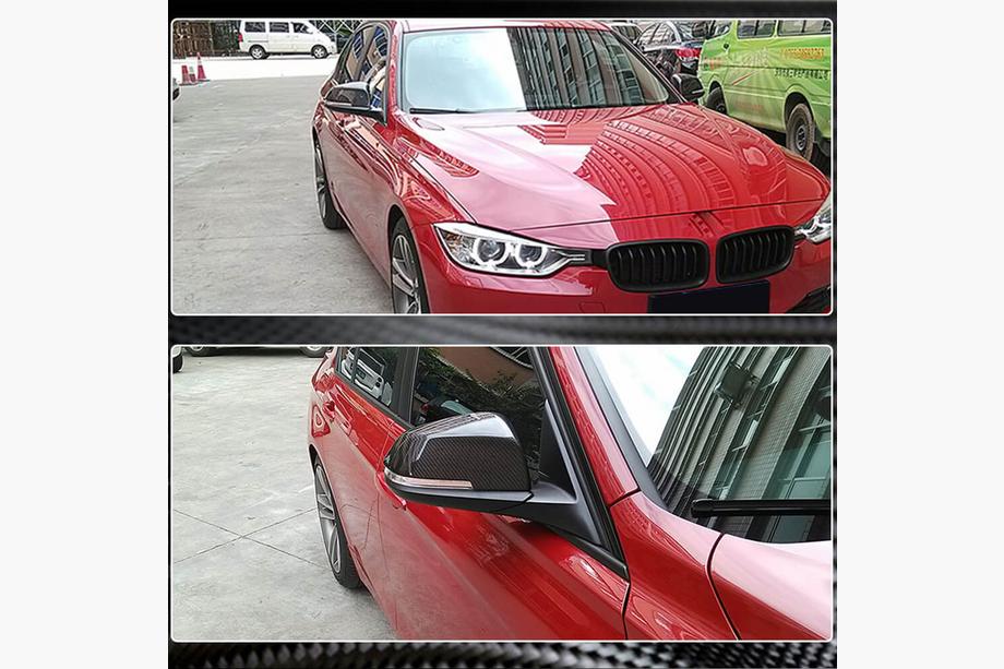 BMW 3 Series F30/F31 2012-2019 Capace Oglinzi (Carbon) Foto 3