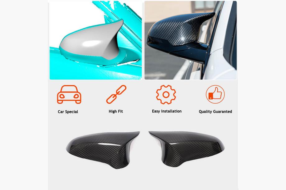 BMW 3 Series F30/F31 2012-2019 Capace Oglinzi V1 (pentru F80, Carbon) Foto 2
