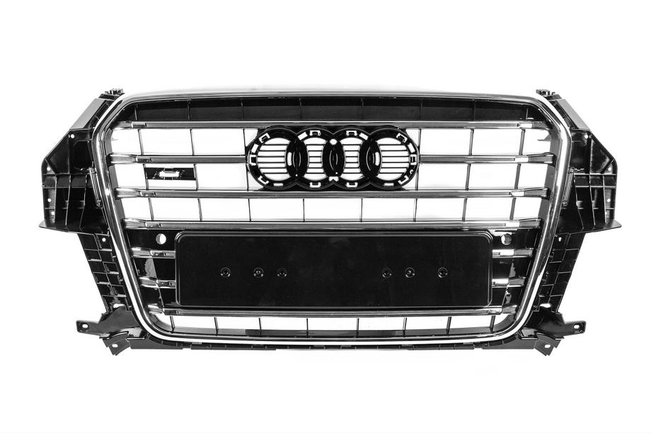 Audi Q3 2011-2019 Grila fata SQ3 (2011-2015, neagra cu crom) Foto 1