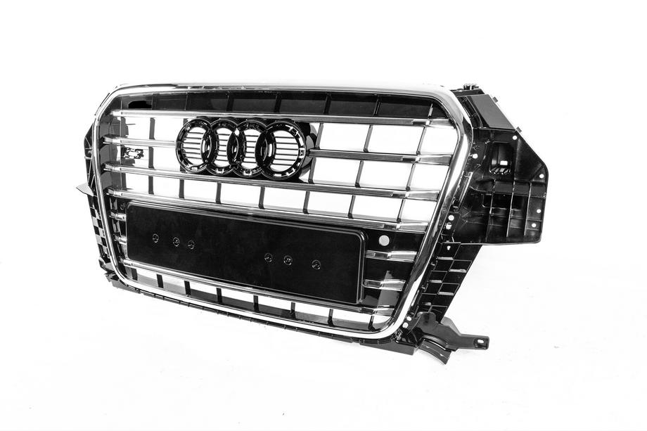 Audi Q3 2011-2019 Grila fata SQ3 (2011-2015, neagra cu crom) Foto 2