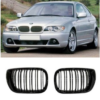 Rinichi M-Look DPT (pentru Coupe 2003-2006, Negru Lucios) BMW 3 Series E46 1998-2006 foto 3
