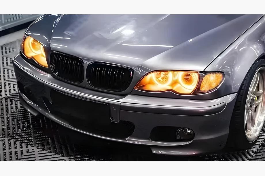 BMW 3 Series E46 1998-2006 Rinichi M-Look DPT (pentru Coupe 2003-2006, Negru Lucios) Image