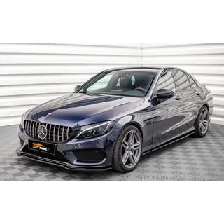 Prelungire bara fata DPT V2 (2014-2018, doar pentru AMG-Line, negru lucios) foto 1