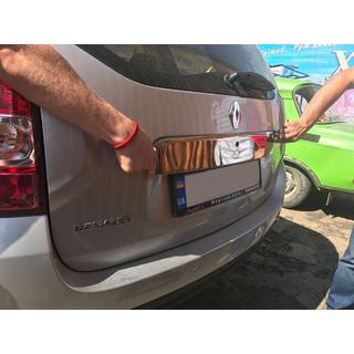 Ornament complet deasupra numarului (inox) Dacia Duster 2008-2018 foto 3