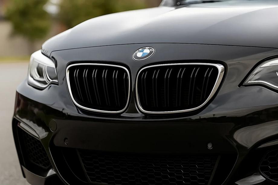 BMW 2 Series F22/F23 2014-2021 Rinichi M-Look (Negru Lucios cu Rama Cromata) Foto 1