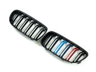 BMW 3 Series E90/E91 2005-2011 Grile rinichi M-Look (pentru E-90/91 2008-2012, M-Color) foto 4