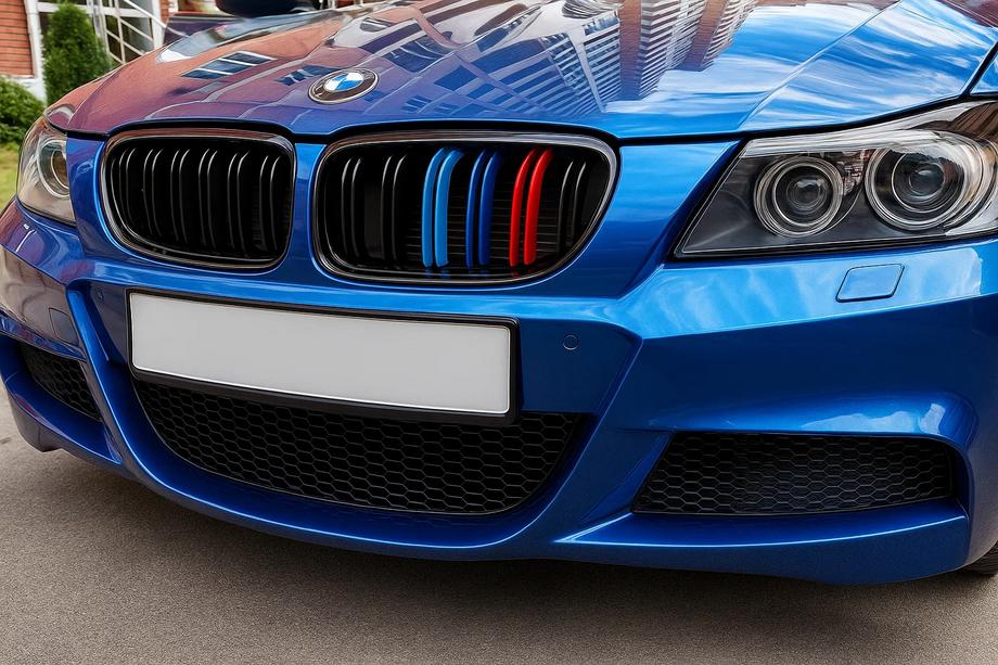 BMW 3 Series E90/E91 2005-2011 Grile rinichi M-Look (pentru E-90/91 2008-2012, M-Color) Image