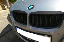 BMW 3 Series E90/E91 2005-2011 Grila M-Look (pentru E-90/91 2005-2008, Negru Mat) foto 1