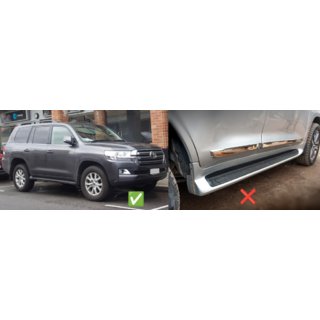 Aparatori noroi fata (2 buc, pentru praguri fara iluminare) Toyota Land Cruiser 200 2007-2021 foto 2