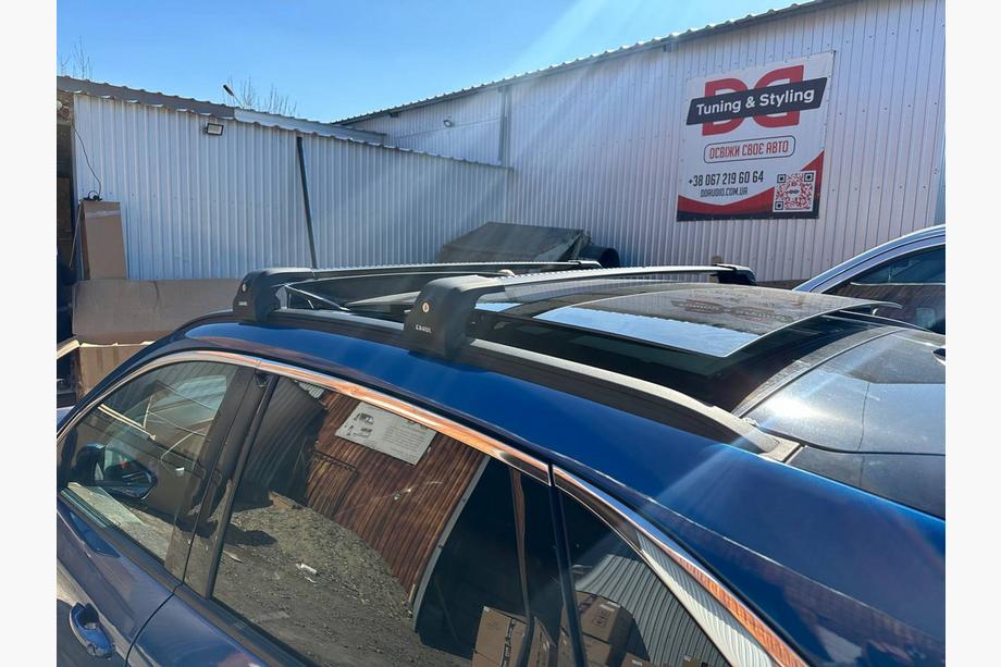 Ford Kuga/Escape 2019- Bare transversale pentru bare longitudinale integrate cu cheie Ecem V2 (set 2 buc) Pana la 120 cm, Negru Foto 2