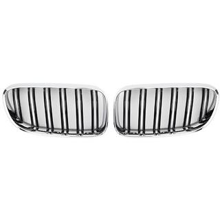 Grile M-Look (pentru 2010-2013, negru lucios cu rama cromata) BMW 3 Series E92/E93 2006–2013 foto 2