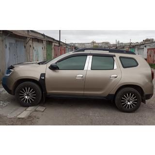 Ornamente Stalpi Usa din Otel Inoxidabil (6 buc) Dacia Duster 2008-2018 foto 1