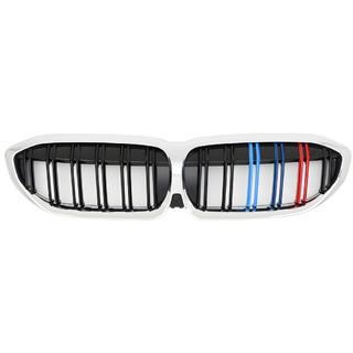 Grile M-Look V2 (2018-2022, M-Color cu rama cromata) BMW 3 Series G20/G21 2018- foto 2