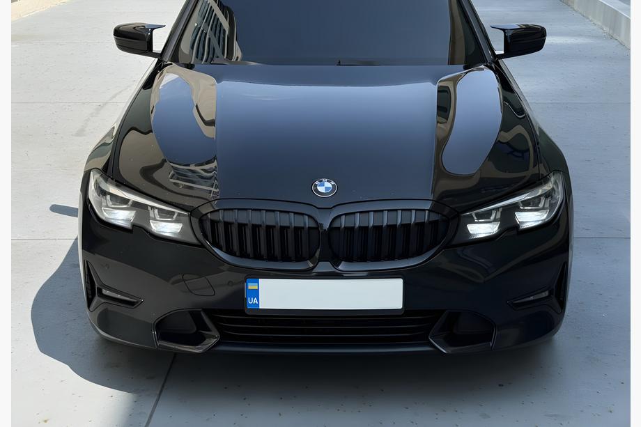 BMW 3 Series G20/G21 2018- Grile Rinichi 1 Bar (2018-2022, Negru Lucios) Foto 1