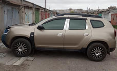 Renault Duster 2008–2017 Ornamente Stalpi Usa din Otel Inoxidabil (6 buc) foto 1