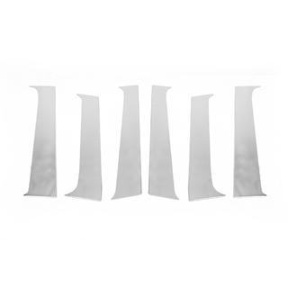 Ornamente Stalpi Usa din Otel Inoxidabil (6 buc) Renault Duster 2008–2017 foto 3