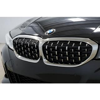 Grile Rinichi Diamond Silver (2018-2022, Rama Crom) BMW 3 Series G20/G21 2018- foto 1