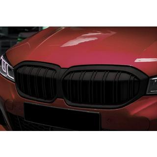 Grila M-Look (2022+, Negru Mat) BMW 3 Series G20/G21 2018- foto 1