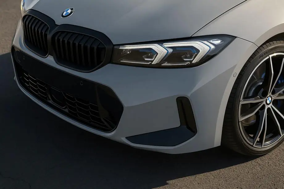 BMW 3 Series G20/G21 2018- Grile Rinichi 1 Bar (2022+, Negru Mat) Image