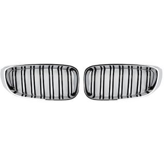 Grile M-Look (pentru F34, Negru Lucios cu Rama Cromata) BMW 3 Series F34 2013–2020 foto 2