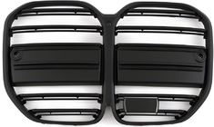 BMW 4 Series G22/23/26 2020- Grila M-Look (pentru G22/23, Negru Mat) foto 2