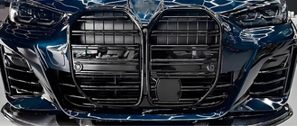 BMW 4 Series G22/23/26 2020- Grile M-Look (pentru G26, Negru Lucios) foto 3
