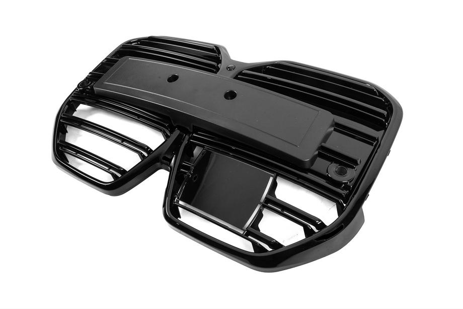 BMW 4 Series G22/23/26 2020- Grila Rinichi M-Look (pentru I4 G26, 2022+, Negru Lucios) Foto 7