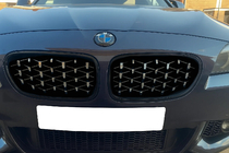BMW 5 Series F10/F11 2010–2016 Prize aer Diamond Silver (margine neagra) foto 1