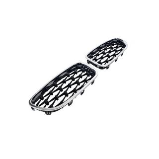 Grile rinichi Diamond Black cu rama cromata BMW 5 Series F10/F11 2010–2016 foto 3