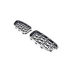 BMW 5 Series F10/F11 2010–2016 Grile rinichi Diamond Silver (rama crom) foto 4