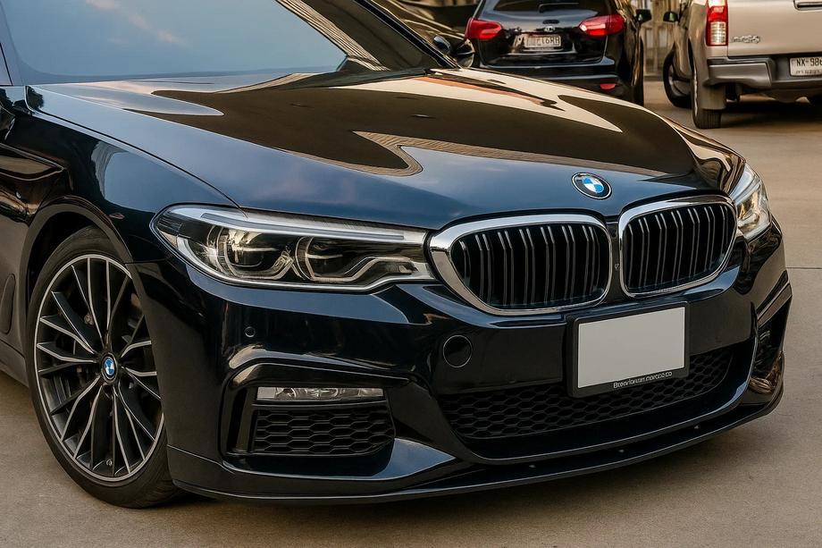 BMW Seria 5 G30/G31 2017–2023 Rinichi M-Look (2017-2020, Negru Lucios cu Rama Cromata) Foto 1