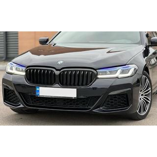 Grile Rinichi 1 Bar (2021+, Negru Lucios) BMW Seria 5 G30/G31 2017–2023 foto 2