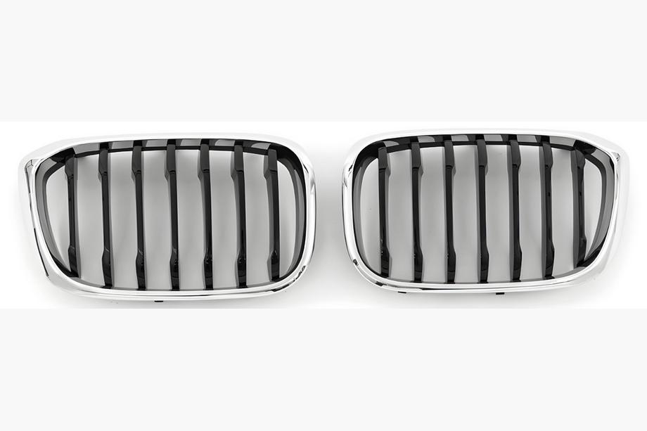 BMW X3 G01 2018- Rinichi 1 Bara (2018-2021, Negru Lucios cu Rama Cromata) Foto 2