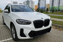 BMW X3 G01 2018- Grile Rinichi 1 Bar (2021+, Negru Mat) foto 1