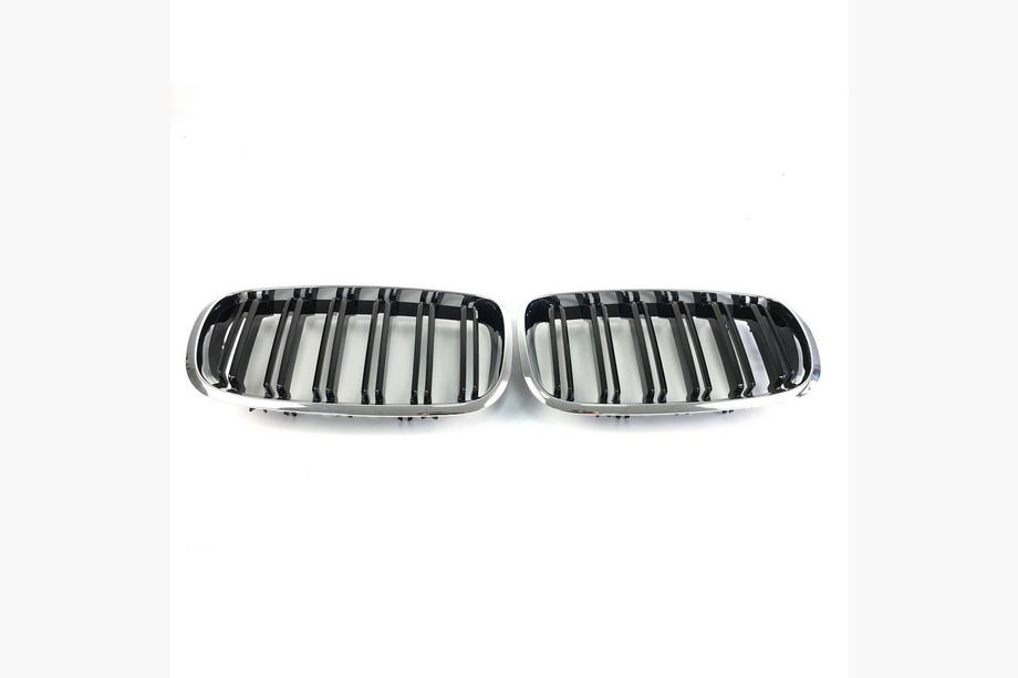 BMW X5 E70 2007-2013 Rinichi M-Look (Negru Lucios cu Rama Cromata) Foto 6