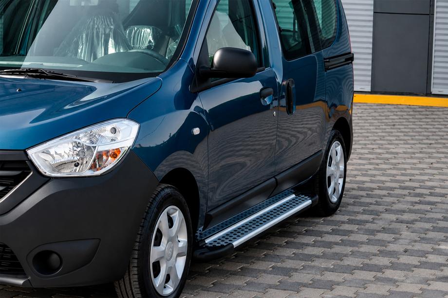 Renault Dokker 2013-2022 Praguri laterale Allmond Grey (2 buc, aluminiu) Image