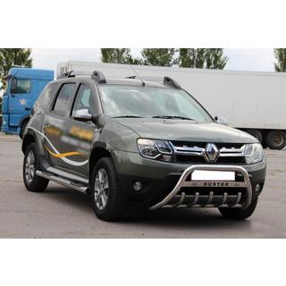 Bullbar cu inscriptie WT004 (inox) Renault Duster 2008–2017 foto 2