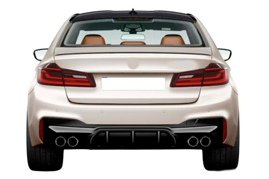 BMW Seria 5 G30/G31 2017–2023 Difuzor spate DPT V2 (pentru M-Sport/M5 F90, negru lucios) Foto 1