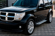Dodge Nitro 2006-2011 Praguri laterale Allmond Grey (2 buc, aluminiu) foto 1