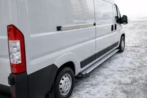 Fiat Ducato 2006-2025 Praguri Laterale Allmond Grey (2 buc, Aluminiu) foto 1