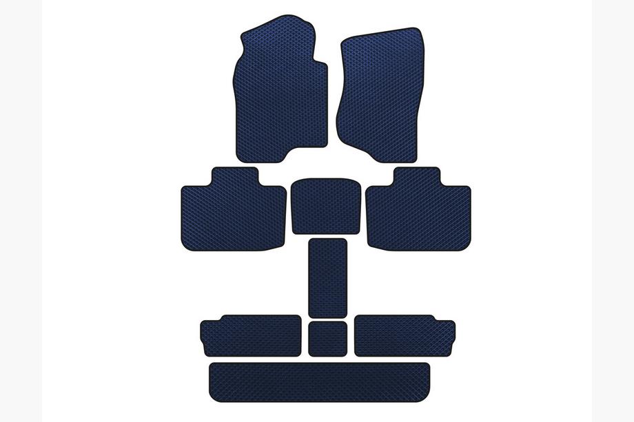 Cadillac Escalade 2007-2014 Covorase EVA (3 Randuri, Albastru) Image