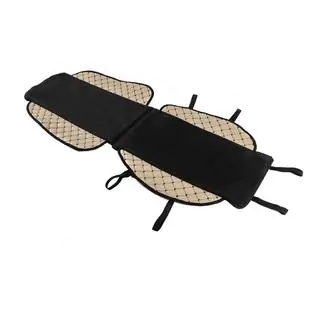 Husa de scaun ECO si material textil (1 buc, Bej cu cusatura neagra + material) foto 2