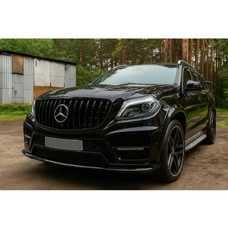 Grila fata GT Panamericana Black (pentru GL High) Mercedes GL/GLS сlass X166 2012-2019 foto 1