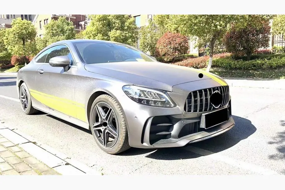 Mercedes C-class W205 2014-2021 Kit caroserie cu difuzor pentru Coupe (design Black Mamba C63GT) Foto 2