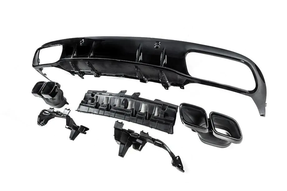 Mercedes C-class W205 2014-2021 Kit caroserie cu difuzor pentru Coupe (design Black Mamba C63GT) Foto 8