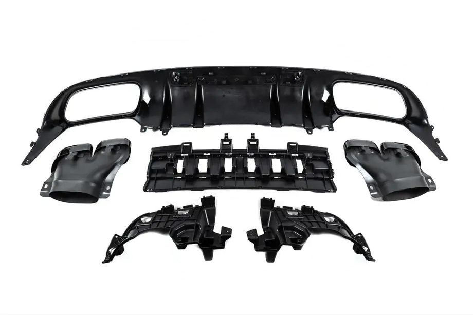 Mercedes C-class W205 2014-2021 Kit caroserie cu difuzor pentru Coupe (design Black Mamba C63GT) Foto 10