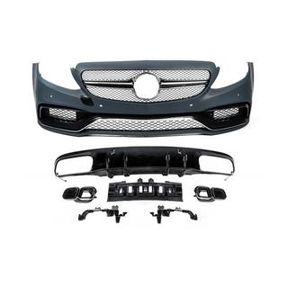 Kit caroserie cu difuzor pentru Coupe (AMG C63-design 2014-2018) foto 1