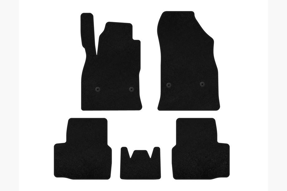 Chevrolet Cruze 2016-2019 Covorase textile Premium (SD, Negru) Image