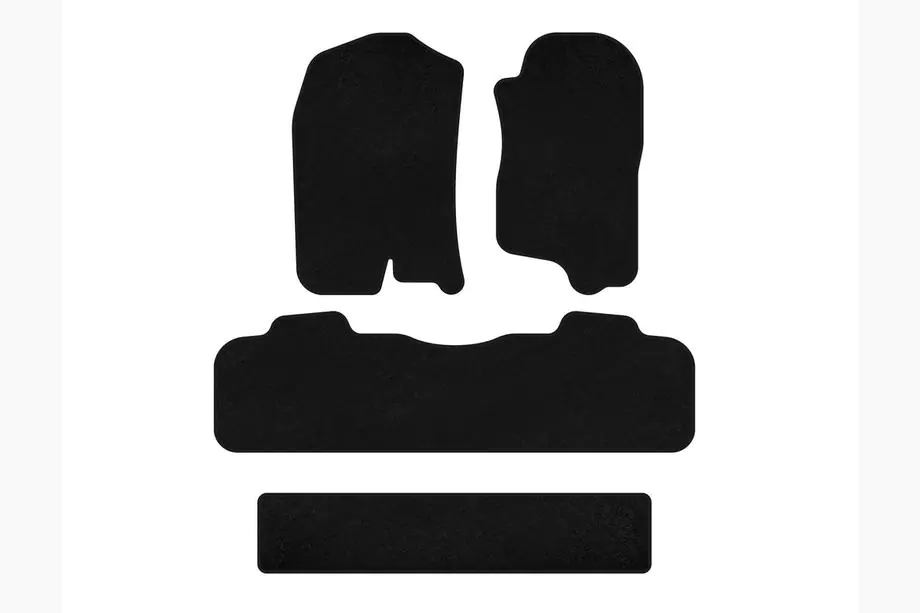 Chevrolet Tahoe 2007-2014 Covorase textile Premium (3 randuri, 2007-2014, Negru) Foto 1