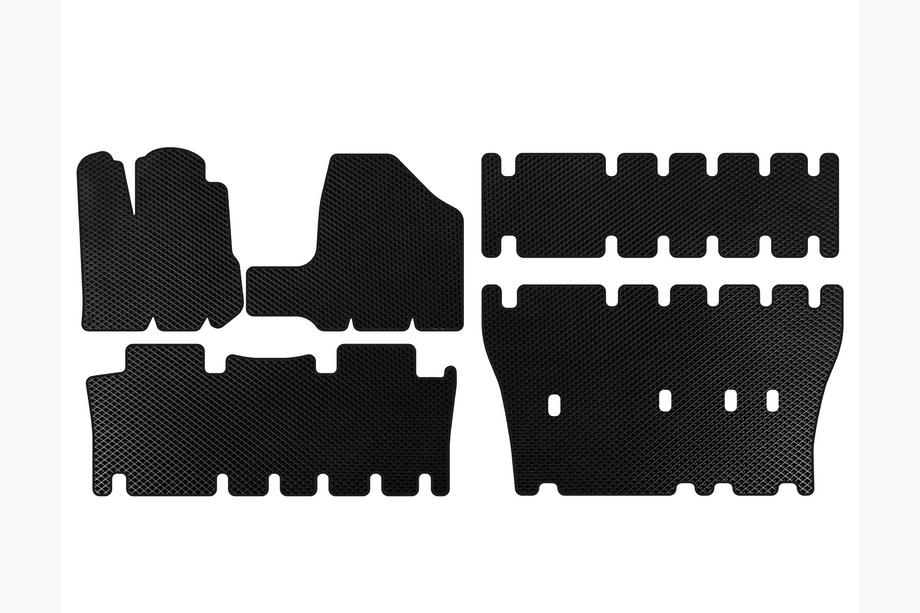 Toyota Sienna 2003-2009 Covorase EVA (3 randuri, negre) Image